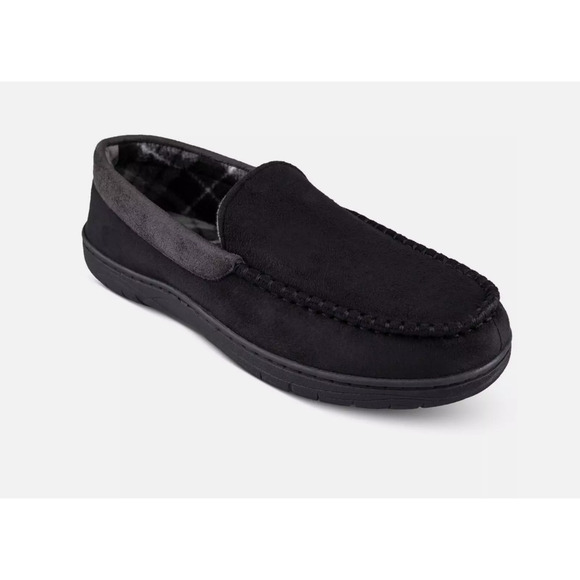 Haggar Mens Slippers Indoor/Outdoor Sole Shoes Memory Foam Size M 8-9 122